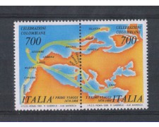 1990 - LOTTO/6934 - REPUBBLICA - CELEBR. COLOMBIANE 1990 - LOTTO/6934 - REPUBBLICA - CELEBR. COLOMBIANE