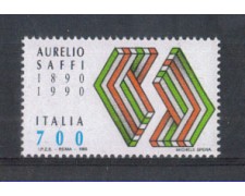 1990 - LOTTO/6937 - REPUBBLICA - AURELIO SAFFI 1990 - LOTTO/6937 - REPUBBLICA - AURELIO SAFFI