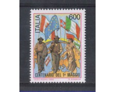 1990 - LOTTO/6939 - REPUBBLICA - CENTENARIO 1° MAGGIO 1990 - LOTTO/6939 - REPUBBLICA - CENTENARIO 1° MAGGIO