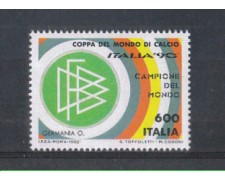 1990 - LOTTO/6946 - REPUBBLICA - GERMANIA CAMPIONE DI CALCIO - NUOVO 1990 - LOTTO/6946 - REPUBBLICA - GERMANIA CAMPIONE DI CALCIO - NUOVO
