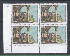 1998 - LOTTO/7193Q - REPUBBLICA - CERTOSA DI PESIO - QUARTINA