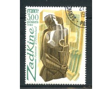 1980 - LOTTO/17490U - FRANCIA - ZADKINE BASSORILIEVO - USATO 1980 - LOTTO/17490U - FRANCIA - ZADKINE BASSORILIEVO - USATO
