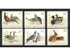 1968 - GERMANIA DDR - SELVAGGINA 6v. - NUOVI - LOTTO/36264 1968 - GERMANIA DDR - SELVAGGINA 6v. - NUOVI - LOTTO/36264