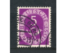 1951 - GERMANIA - 5p. LILLA CORNO DI POSTA - USATO - LOTTO/30764 1951 - GERMANIA - 5p. LILLA CORNO DI POSTA - USATO - LOTTO/30764