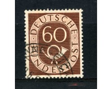 1951 - GERMANIA - 60p. BRUNO CORNO DI POSTA - USATO - LOTTO/30773 1951 - GERMANIA - 60p. BRUNO CORNO DI POSTA - USATO - LOTTO/30773