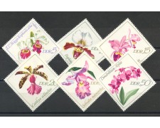 1968 - GERMANIA DDR - ORCHIDEE 6v. - NUOVI - LOTTO/36295 1968 - GERMANIA DDR - ORCHIDEE 6v. - NUOVI - LOTTO/36295