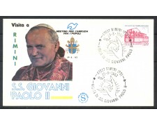1982 - REPUBBLICA - BUSTA - VISITA DI PAPA GIOVANNI PAOLO II° RIMINI - LOTTO/31751 1982 - REPUBBLICA - BUSTA - VISITA DI PAPA GIOVANNI PAOLO II° RIMINI - LOTTO/31751