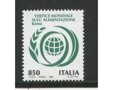 1996 - REPUBBLICA - VERTICE SULL'ALIMENTAZIONE FAO - NUOVO - LOTTO/7125 1996 - REPUBBLICA - VERTICE SULL'ALIMENTAZIONE FAO - NUOVO - LOTTO/7125