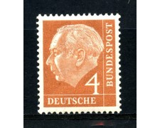 1954 - GERMANIA FEDERALE - 4P. PRESIDENTE HEUSS - NUOVO - LOTTO/30776 1954 - GERMANIA FEDERALE - 4P. PRESIDENTE HEUSS - NUOVO - LOTTO/30776