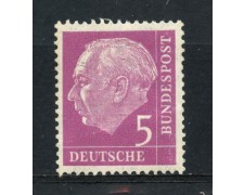 1954 - GERMANIA FEDERALE - 5p. PRESIDENTE HEUSS - NUOVO - LOTTO/30777 1954 - GERMANIA FEDERALE - 5p. PRESIDENTE HEUSS - NUOVO - LOTTO/30777