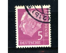 1954 - GERMANIA FEDERALE - 5p. PRESIDENTE HEUSS - USATO - LOTTO/30777U 1954 - GERMANIA FEDERALE - 5p. PRESIDENTE HEUSS - USATO - LOTTO/30777U