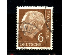 1954 - GERMANIA FEDERALE - 6p. PRESIDENTE HEUSS - USATO - LOTTO/30778U 1954 - GERMANIA FEDERALE - 6p. PRESIDENTE HEUSS - USATO - LOTTO/30778U