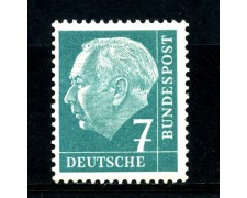 1954 - GERMANIA FEDERALE - 7p. PRESIDENTE HEUSS - NUOVO - LOTTO/30779 1954 - GERMANIA FEDERALE - 7p. PRESIDENTE HEUSS - NUOVO - LOTTO/30779