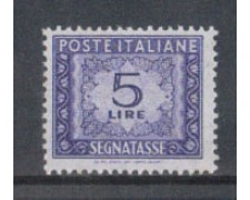 1955/66 - LOTTO/7825 - REPUBBLICA - 5 LIRE SEGNATASSE 1955/66 - LOTTO/7825 - REPUBBLICA - 5 LIRE SEGNATASSE