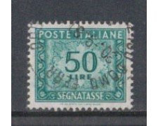 1955/66 - LOTTO/7832U - REPUBBLICA - 50 LIRE SEGNATASSE - USATO 1955/66 - LOTTO/7832U - REPUBBLICA - 50 LIRE SEGNATASSE - USATO