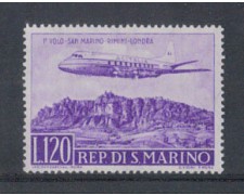 1959 - LOTTO/7859 - SAN MARINO - VOLO S.MARINO LONDRA POSTA AEREA 1v. NUOVO 1959 - LOTTO/7859 - SAN MARINO - VOLO S.MARINO LONDRA POSTA AEREA 1v. NUOVO