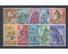 1962 - LOTTO/7876 - SAN MARINO - SPORT ALPINISTICI 10v. NUOVI
