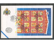 1996 - SAN MARINO - NATALE FOGLIETTO - BUSTA FDC - LOTTO/31787