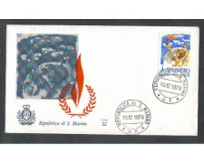 1978 - LOTTO/7990Z - SAN MARINO - DIRITTI UOMO - FDC