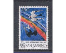 1986 - LOTTO/8067 - SAN MARINO - ANNO DELLA PACE 1986 - LOTTO/8067 - SAN MARINO - ANNO DELLA PACE
