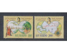1992 - LOTTO/8120 - SAN MARINO - CELEBRAZIONI COLOMBIANE
