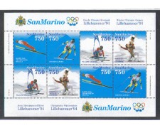 1994 - LOTTO/8139 - SAN MARINO - OLIMPIADI DI LILLEHAMMER 1994 - LOTTO/8139 - SAN MARINO - OLIMPIADI DI LILLEHAMMER