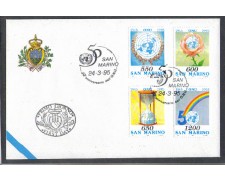1995 - LOTTO/8153Z - SAN MARINO - ANNIVERSARIO ONU - FDC 1995 - LOTTO/8153Z - SAN MARINO - ANNIVERSARIO ONU - FDC