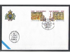 1995 - LOTTO/8154Z - SAN MARINO - BASILICA DI SANTA CROCE - FDC 1995 - LOTTO/8154Z - SAN MARINO - BASILICA DI SANTA CROCE - FDC