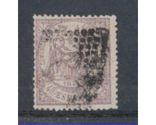 1874 - LBF/2771 - SPAGNA - 40c. VIOLETTO GIUSTIZIA 1874 - LBF/2771 - SPAGNA - 40c. VIOLETTO GIUSTIZIA