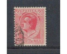 1924 - LOTTO/8509U - MONACO - 20c. ROSA - USATO 1924 - LOTTO/8509U - MONACO - 20c. ROSA - USATO