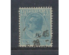 1924 - LOTTO/8514U - MONACO - 40c. AZZURRO - USATO 1924 - LOTTO/8514U - MONACO - 40c. AZZURRO - USATO