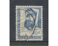 1954 - LOTTO/8748U - OLANDA - SAN BONIFACIO - USATO 1954 - LOTTO/8748U - OLANDA - SAN BONIFACIO - USATO