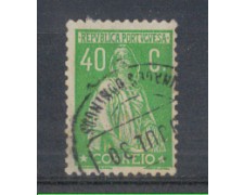 1930 - LOTTO/9687FU - PORTOGALLO - 40c. VERDE - USATO 1930 - LOTTO/9687FU - PORTOGALLO - 40c. VERDE - USATO