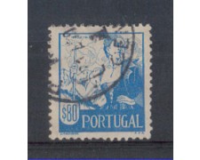 1941 - LOTTO/9708GU - PORTOGALLO - 80c. COSTUMI REGIONALI- USATO 1941 - LOTTO/9708GU - PORTOGALLO - 80c. COSTUMI REGIONALI- USATO