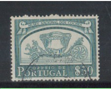 1952 - LOTTO/9739CU - PORTOGALLO - 50c. CARROZZE - USATO 1952 - LOTTO/9739CU - PORTOGALLO - 50c. CARROZZE - USATO