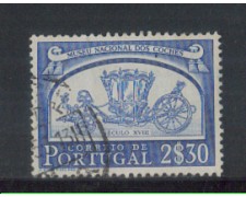 1952 - LOTTO/9739HU - PORTOGALLO - 2,30e. CARROZZE - USATO 1952 - LOTTO/9739HU - PORTOGALLO - 2,30e. CARROZZE - USATO