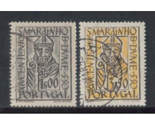 1953 - LOTTO/9746U - PORTOGALLO - S.MARTINO DE DUME 2v. USATI 1953 - LOTTO/9746U - PORTOGALLO - S.MARTINO DE DUME 2v. USATI
