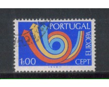 1973 - LOTTO/9966AU - PORTOGALLO - 1e. EUROPA - USATO 1973 - LOTTO/9966AU - PORTOGALLO - 1e. EUROPA - USATO