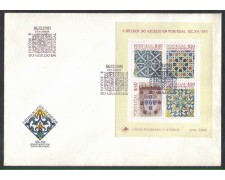 1981 - LOTTO/PORBF34FD - PORTOGALLO - MAIOLICHE FOGLIETTO - FDC 1981 - LOTTO/PORBF34FD - PORTOGALLO - MAIOLICHE FOGLIETTO - FDC