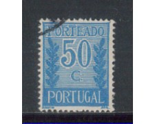 1940 - LOTTO/PORTS63U - PORTOGALLO - 50c. SEGNATASSE - USATO 1940 - LOTTO/PORTS63U - PORTOGALLO - 50c. SEGNATASSE - USATO