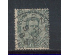 1889 - LOTTO/REG46U - REGNO - 45c. VERDE UMBERTO I° - USATO 1889 - LOTTO/REG46U - REGNO - 45c. VERDE UMBERTO I° - USATO