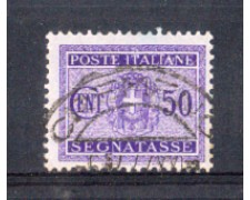 1934 - LOTTO/REGT40U - REGNO - 50c. SEGNATASSE - USATO 1934 - LOTTO/REGT40U - REGNO - 50c. SEGNATASSE - USATO