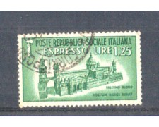 1944 - LOTTO/RSIE23U - RSI - 1,25 LIRE ESPRESSO - USATO 1944 - LOTTO/RSIE23U - RSI - 1,25 LIRE ESPRESSO - USATO