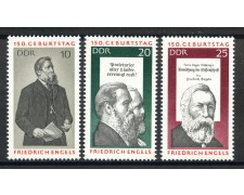 1970 - GERMANIA DDR - FEDERICO ENGELS 3v. - NUOVI - LOTTO/36388 1970 - GERMANIA DDR - FEDERICO ENGELS 3v. - NUOVI - LOTTO/36388