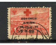 Albania 1946 50+1 f. Congress of the Albanian Red Cross - Used - LOTTO/31806