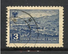 Albania 1946 3 f. Blue Landscapes - Used - LOTTO/31808