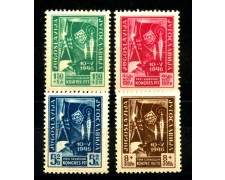 1946 - JUGOSLAVIA - CONGRESSO POSTELEGRAFONICI  4v. - NUOVI - LOTTO/33749