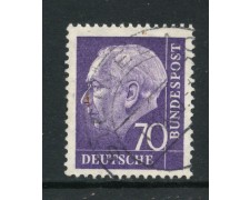 1957 - GERMANIA FEDERALE - 70p. VIOLETTO HEUSS - USATO - LOTTO/30804U 1957 - GERMANIA FEDERALE - 70p. VIOLETTO HEUSS - USATO - LOTTO/30804U