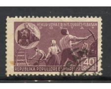 Albania 1947 40q. Railway Construction - Used - LOTTO/31814