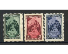 1948 - JUGOSLAVIA - CONGRESSO PARTITO COMUNISTA  3v. - NUOVI - LOTTO/33759
